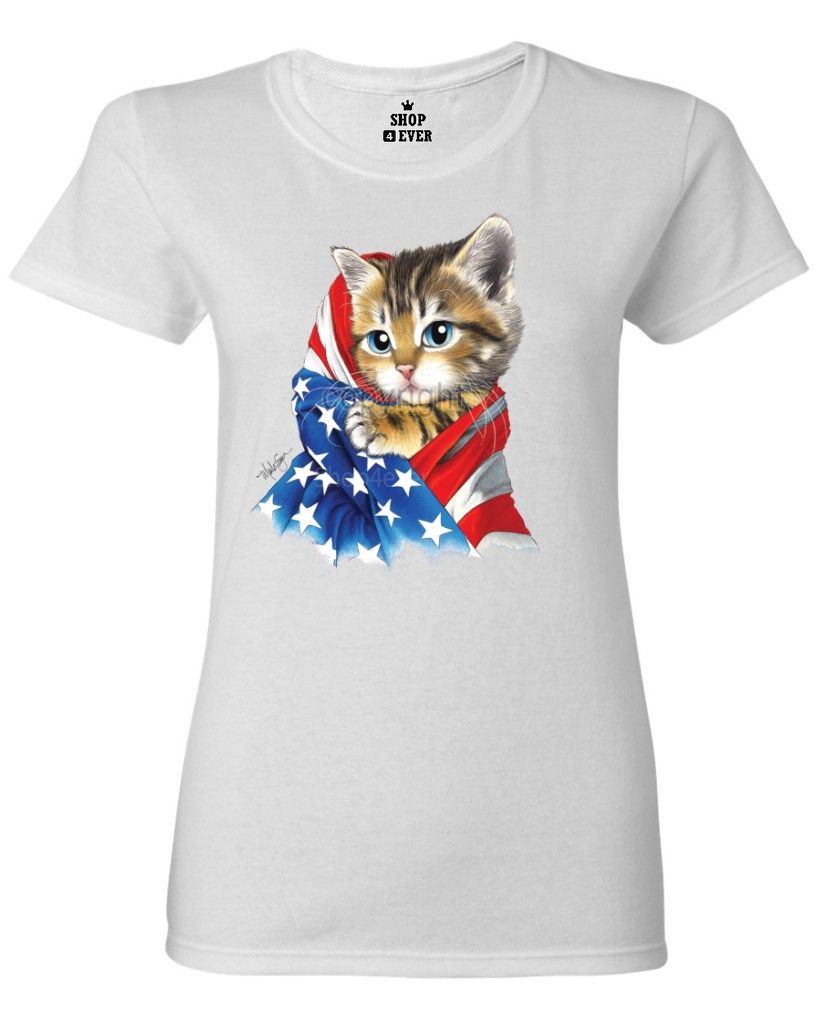 cat patriotic shirt